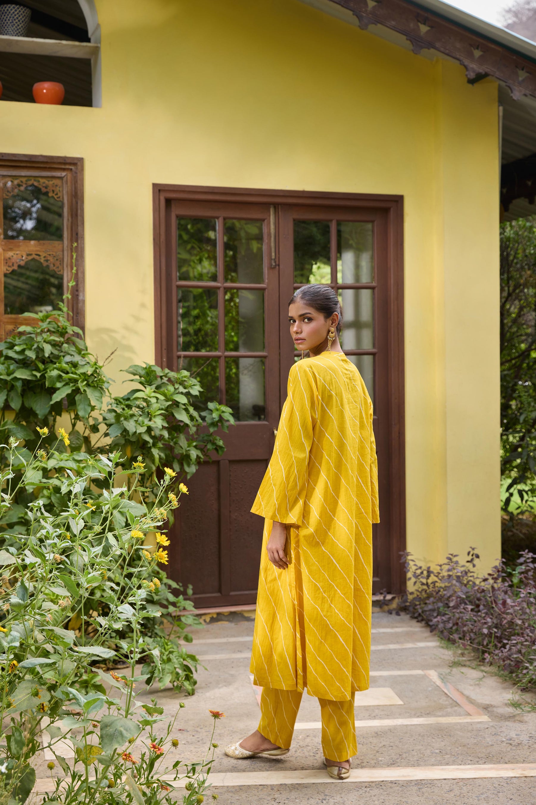 Devika Cotton Leheriya Suit Set