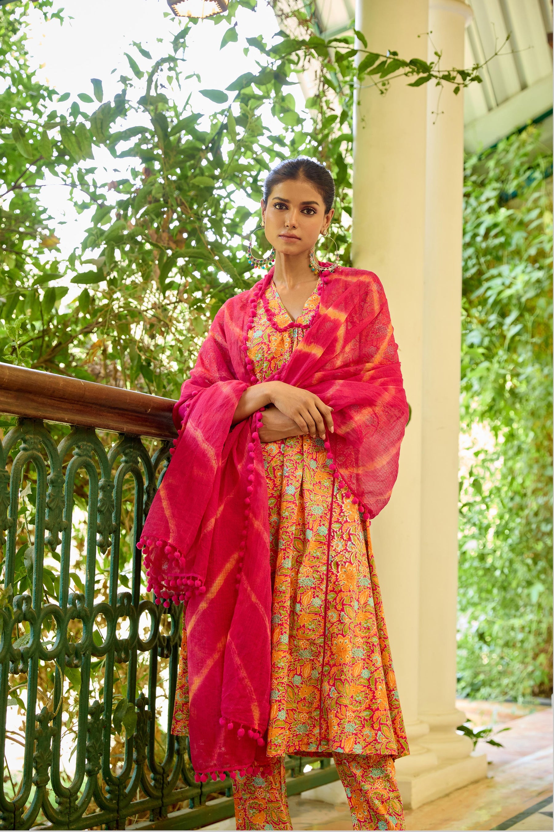 Afra Cotton Anarkali Set