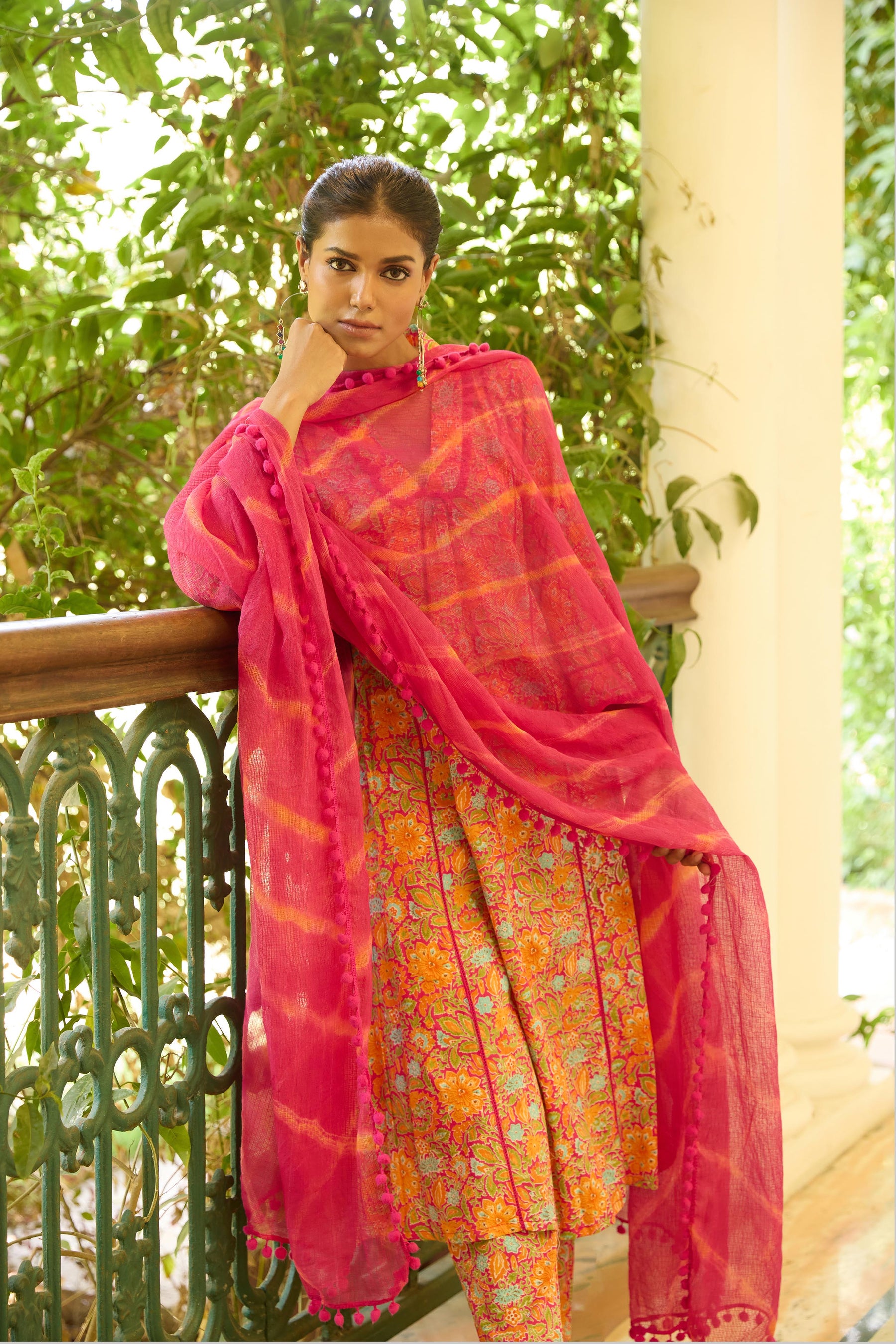 Afra Cotton Anarkali Set