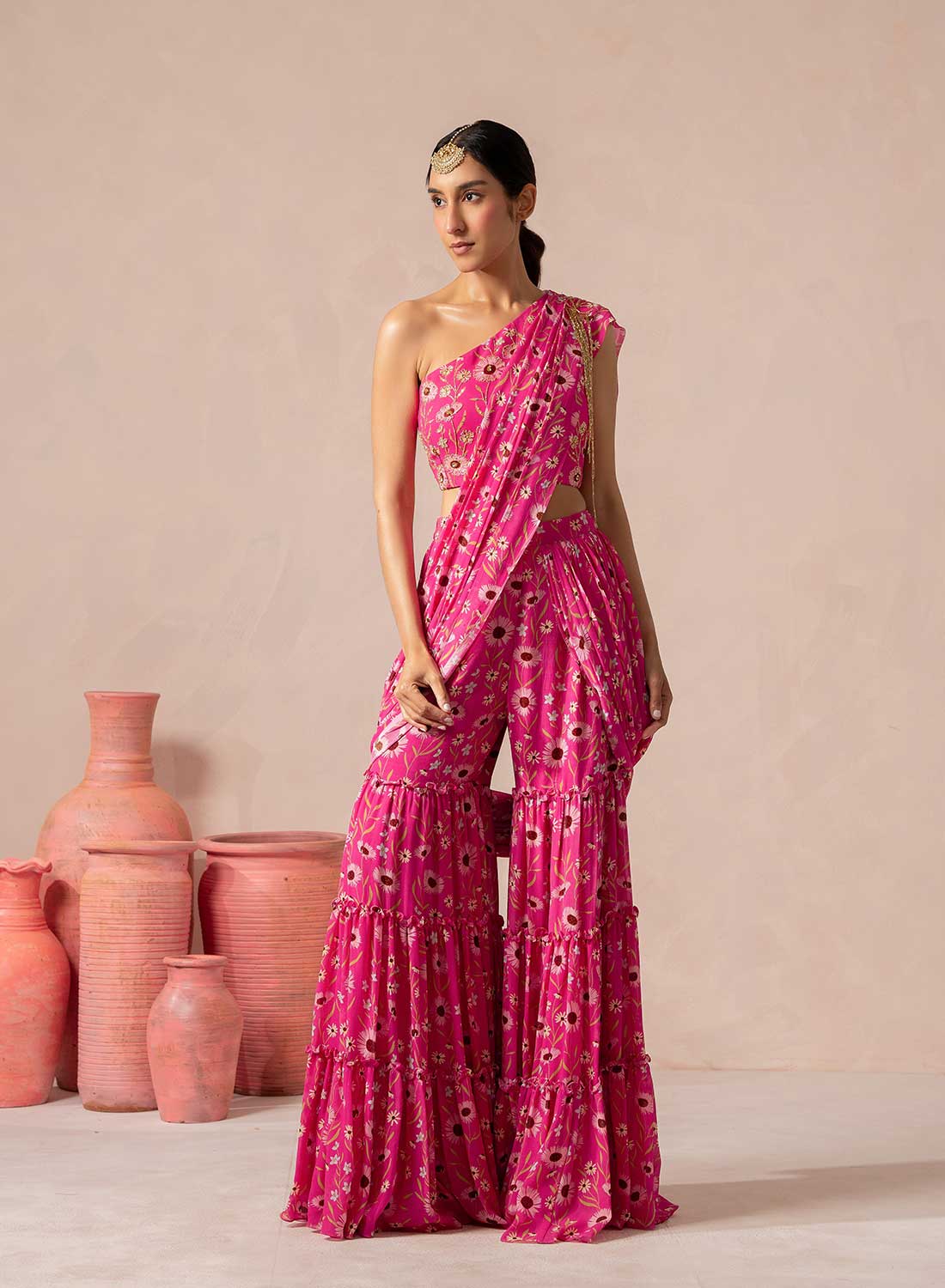 Kimaya Sharara Saree