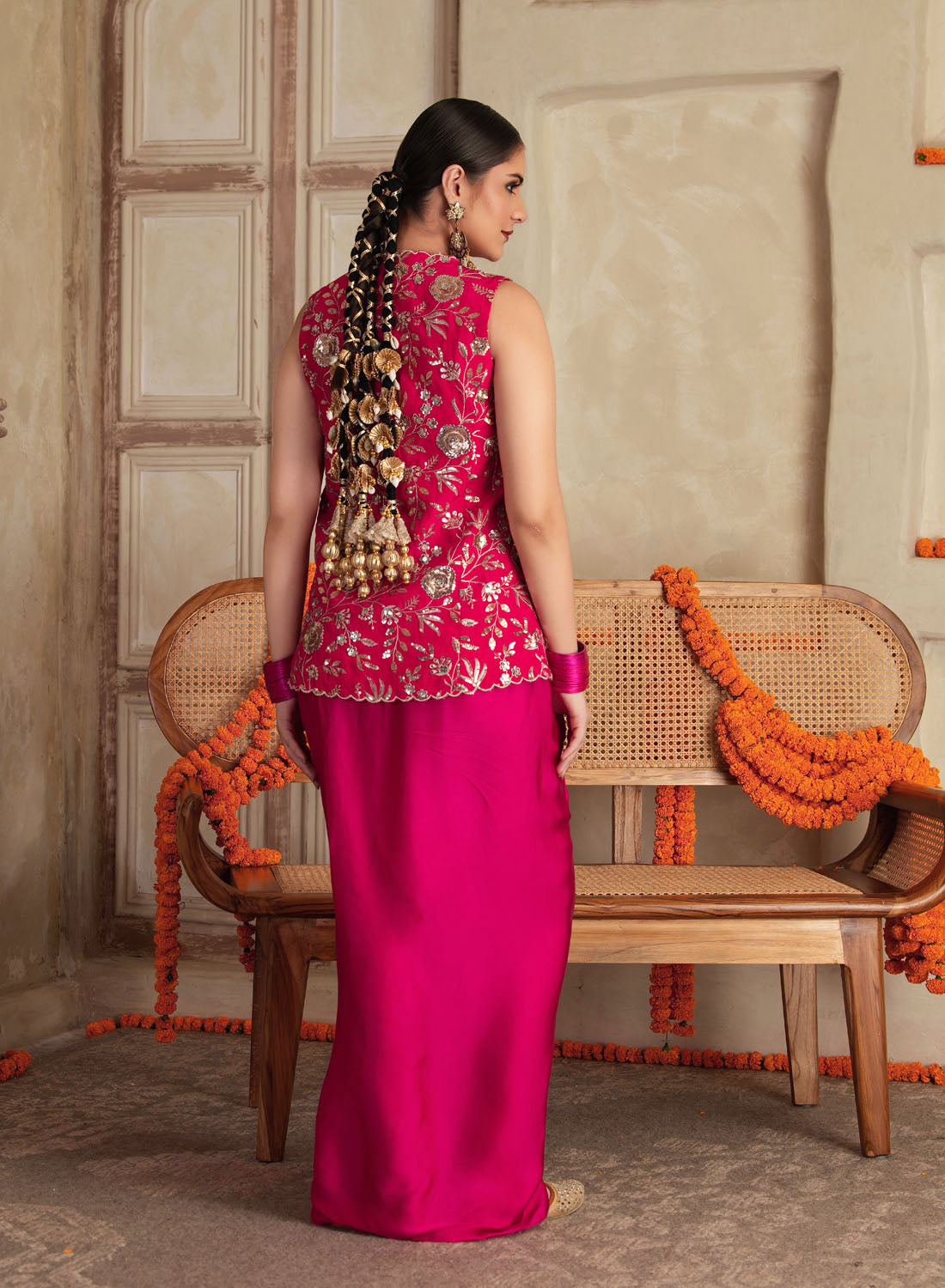 Mrinalini Sequence Work Lehenga Set