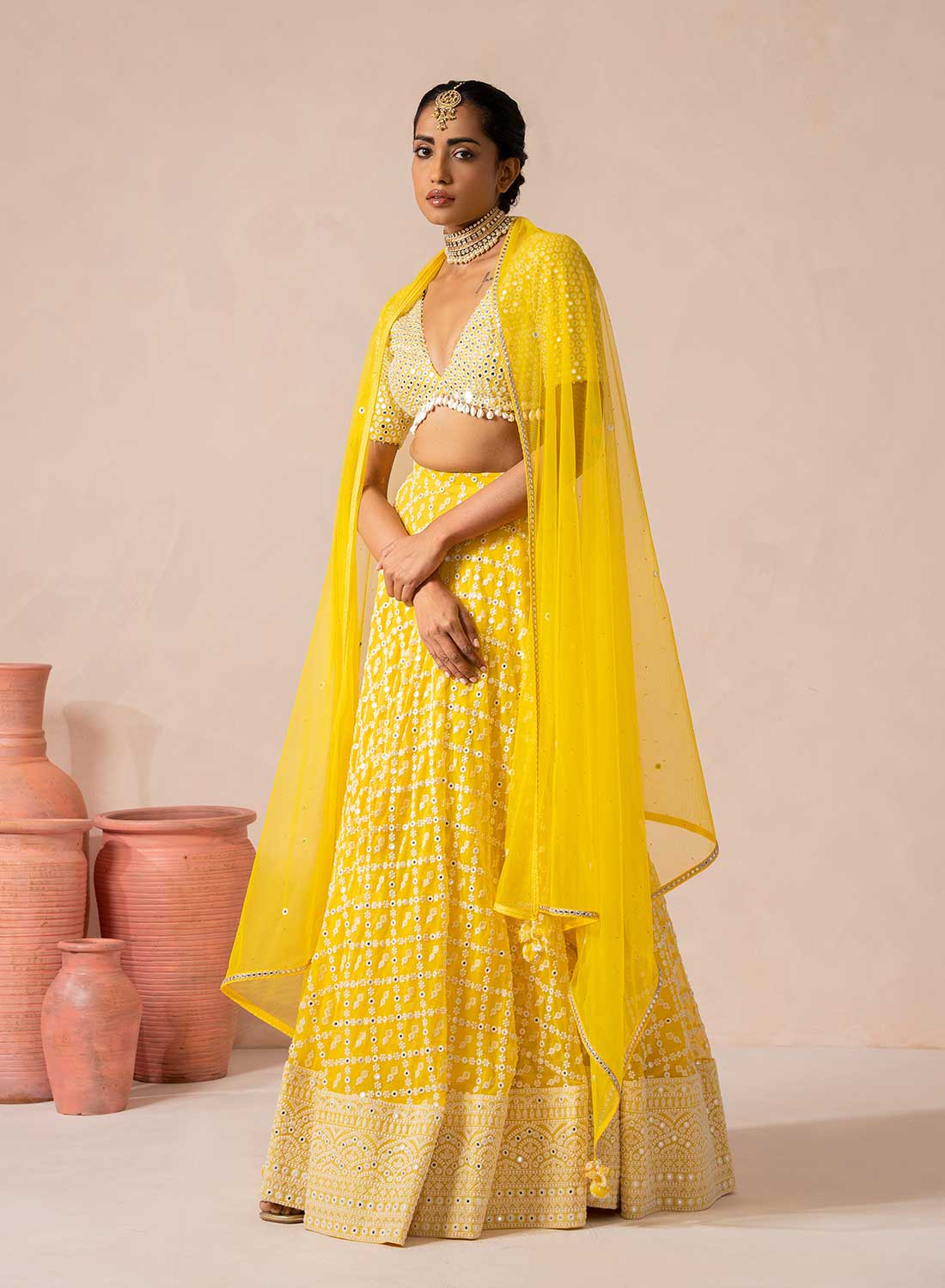 Sunehri Lehenga Set