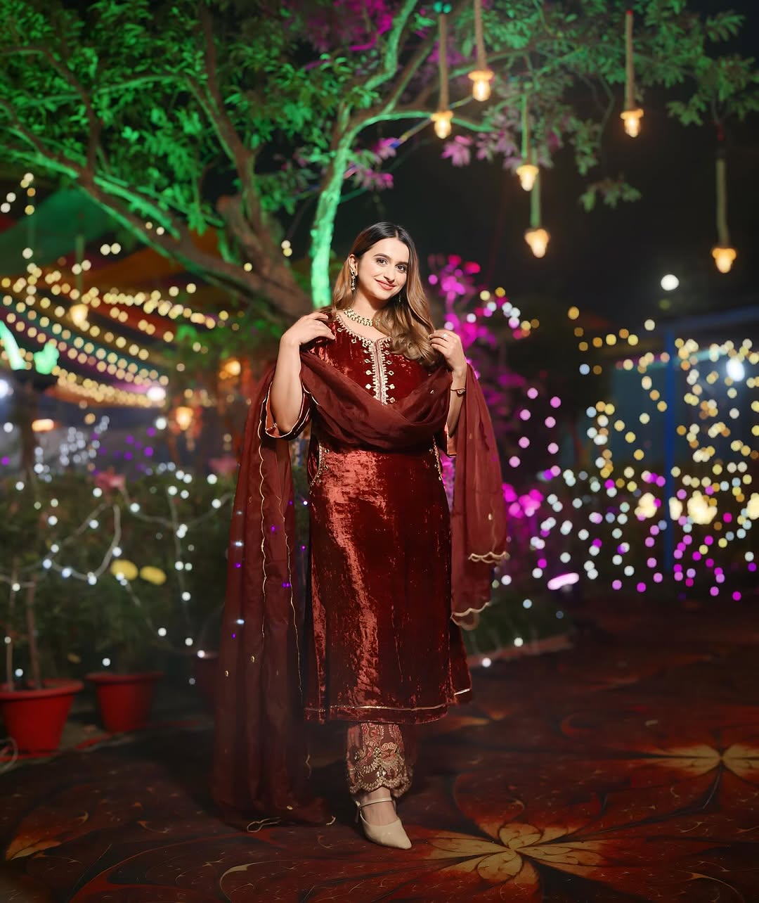 Aalya Velvet Set