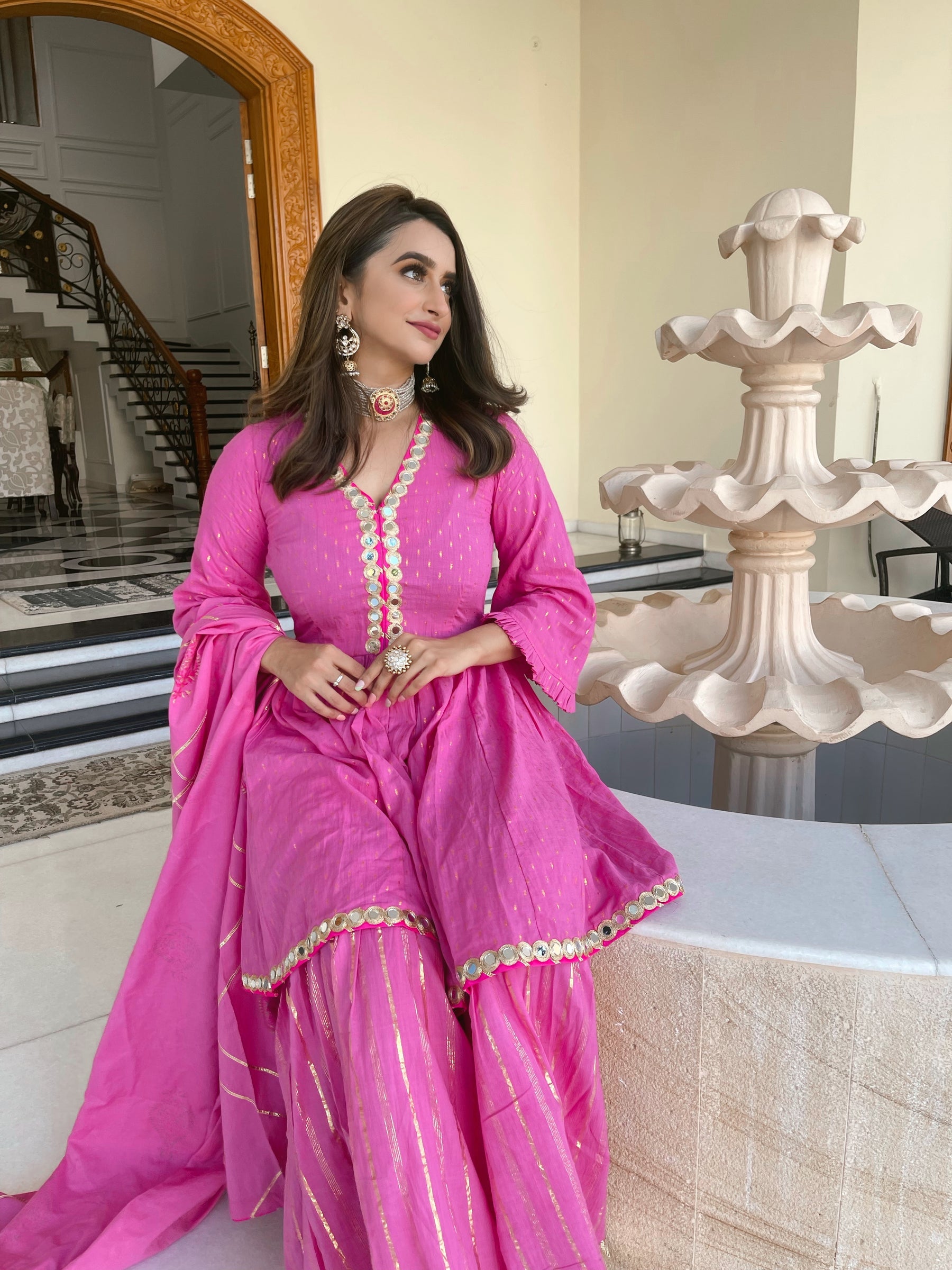Khushboo Peplum Gharara Set