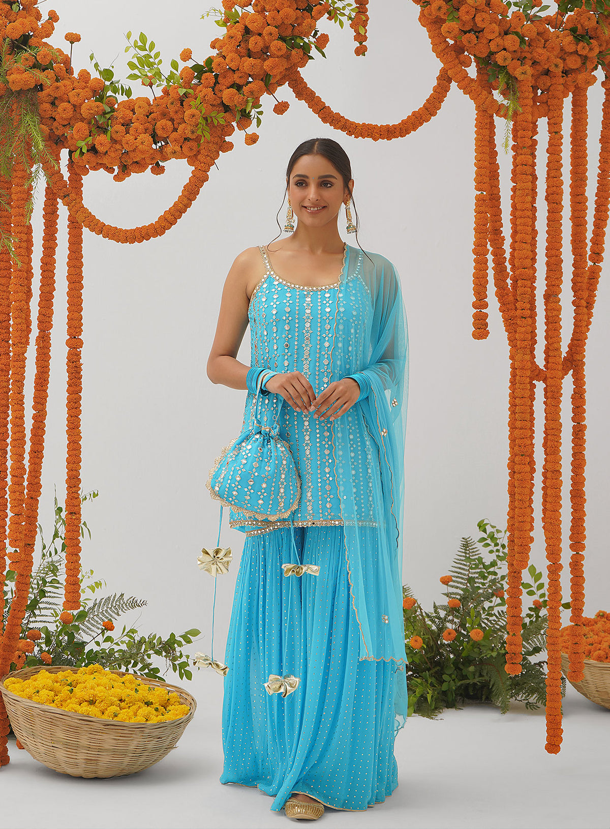 Kriti mirror work potli