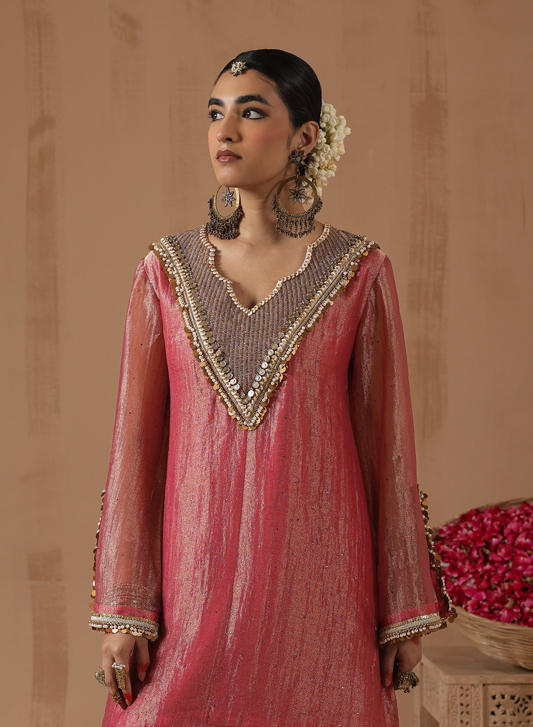Elina Bead Work Kurta Set