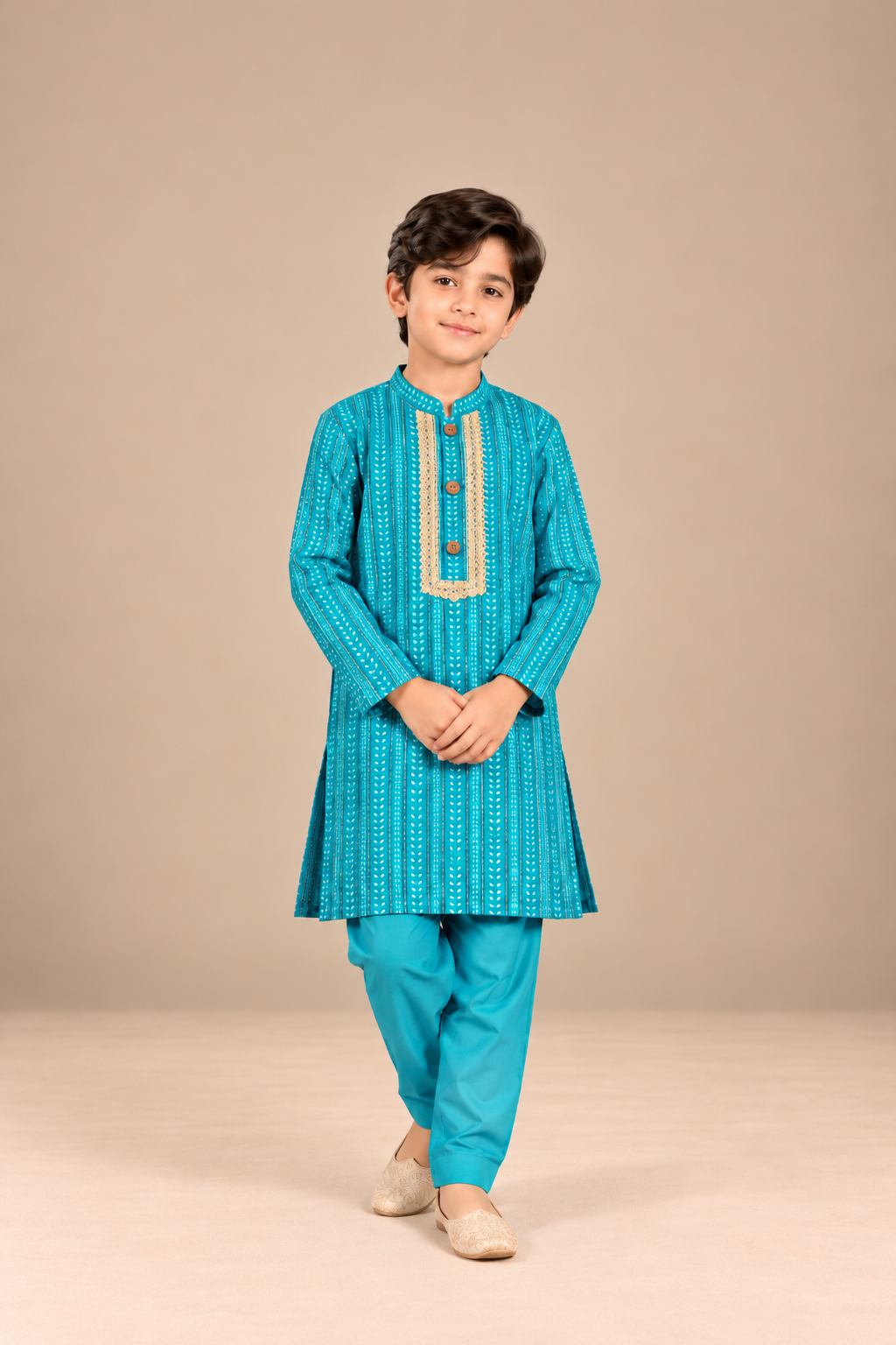 Kids Blue Kurta Set