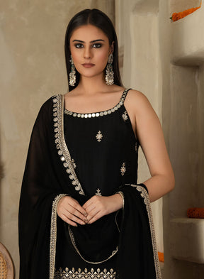 Charita Mirror Work Suit Set