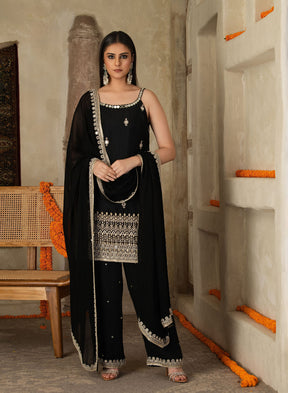 Charita Mirror Work Suit Set