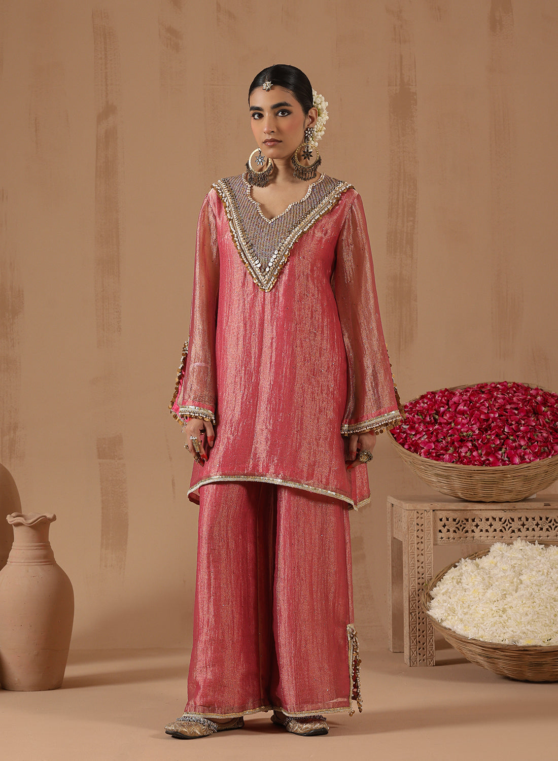 Elina Bead Work Kurta Set