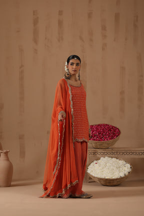 Shanvi Cutwork Sharara Set