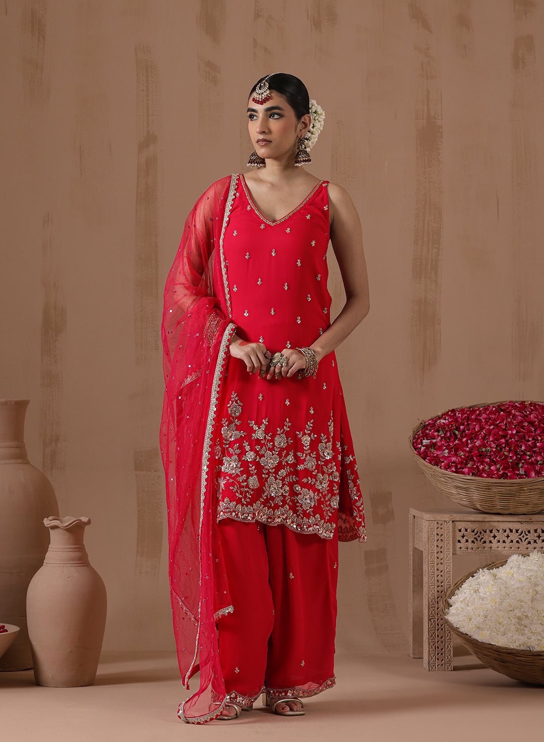 Raina Sequence Sharara Set