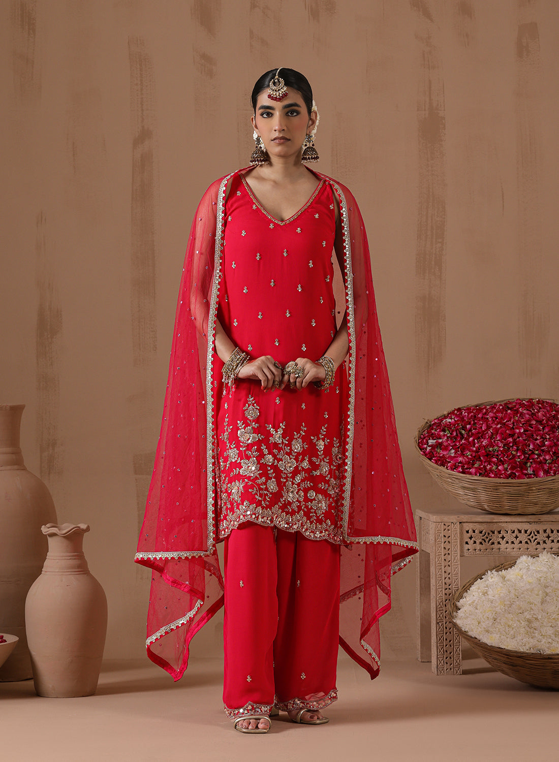Raina Sequence Sharara Set