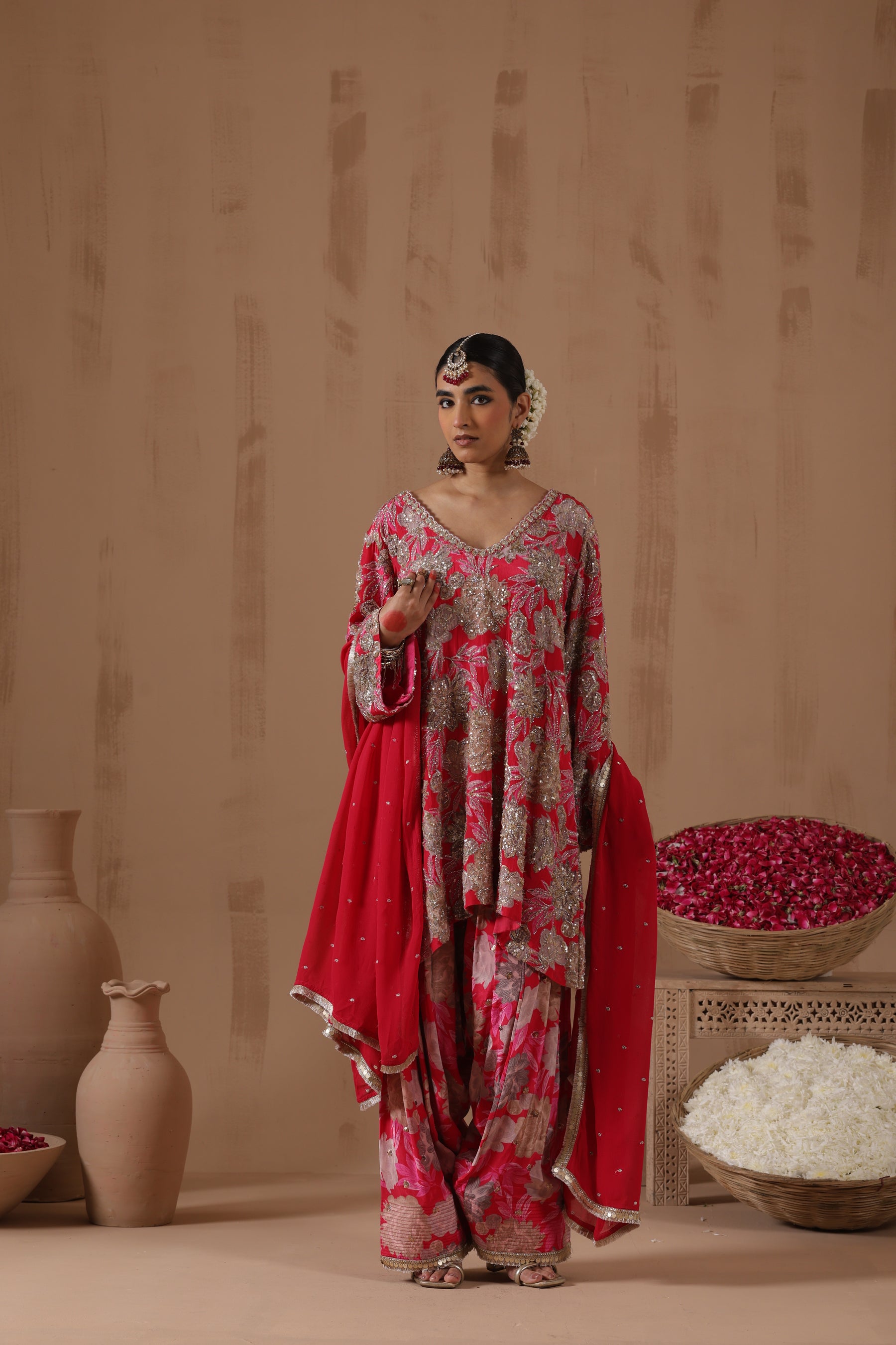Vihana Printed Sequence Work Farshi Salwar Set