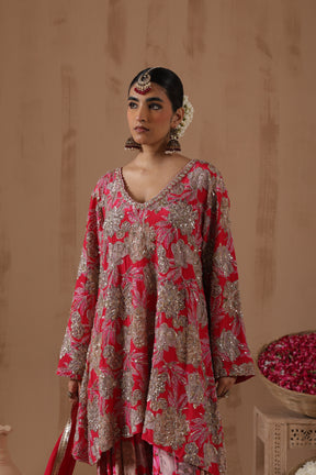 Vihana Printed Sequence Work Farshi Salwar Set