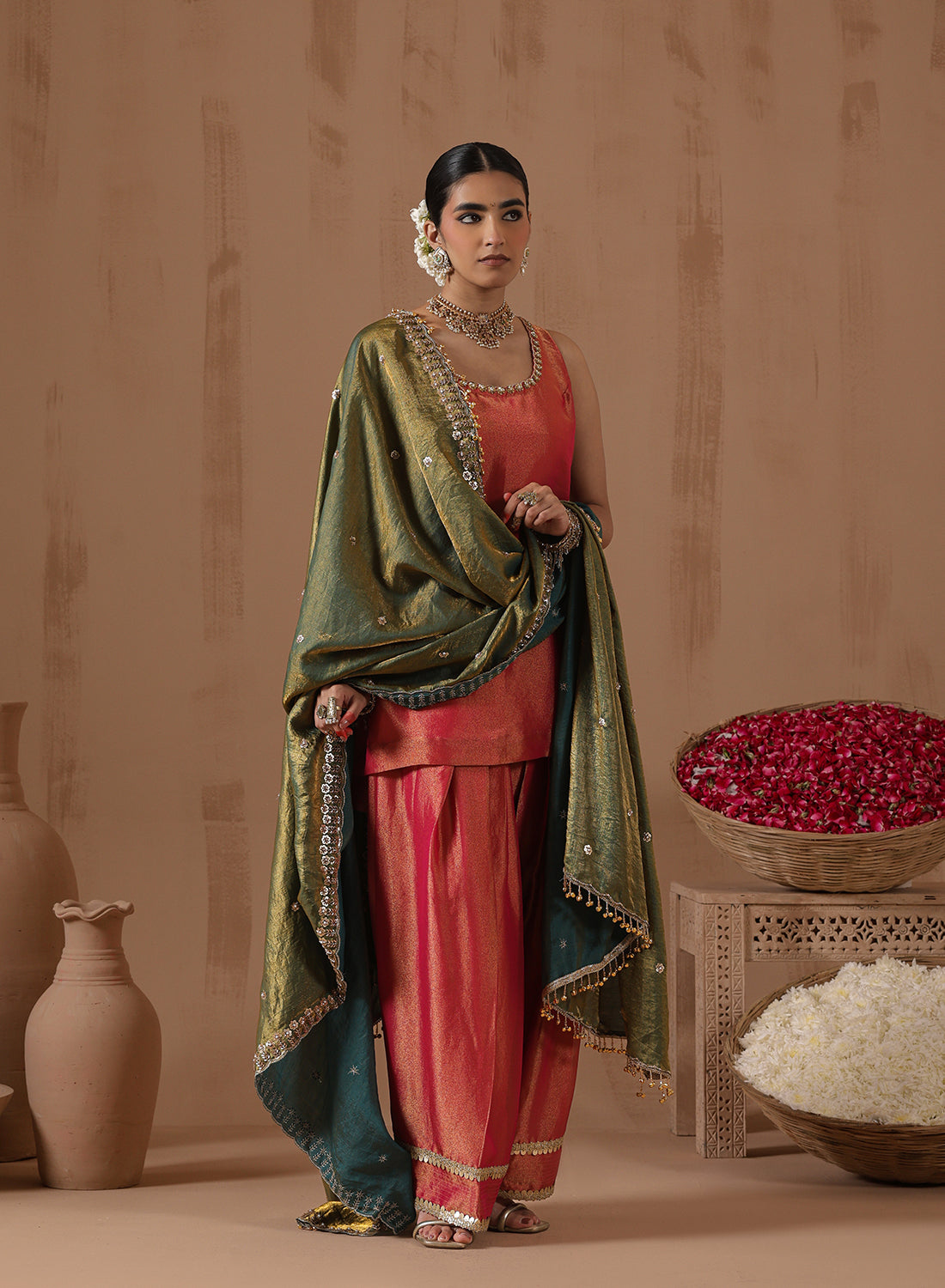 Rishika Tissue Farshi Salwar Set