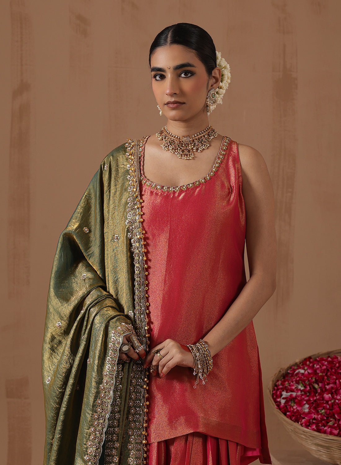 Rishika Tissue Farshi Salwar Set