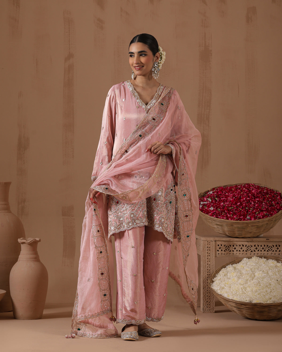 Sunehri Zari Pallazo Set