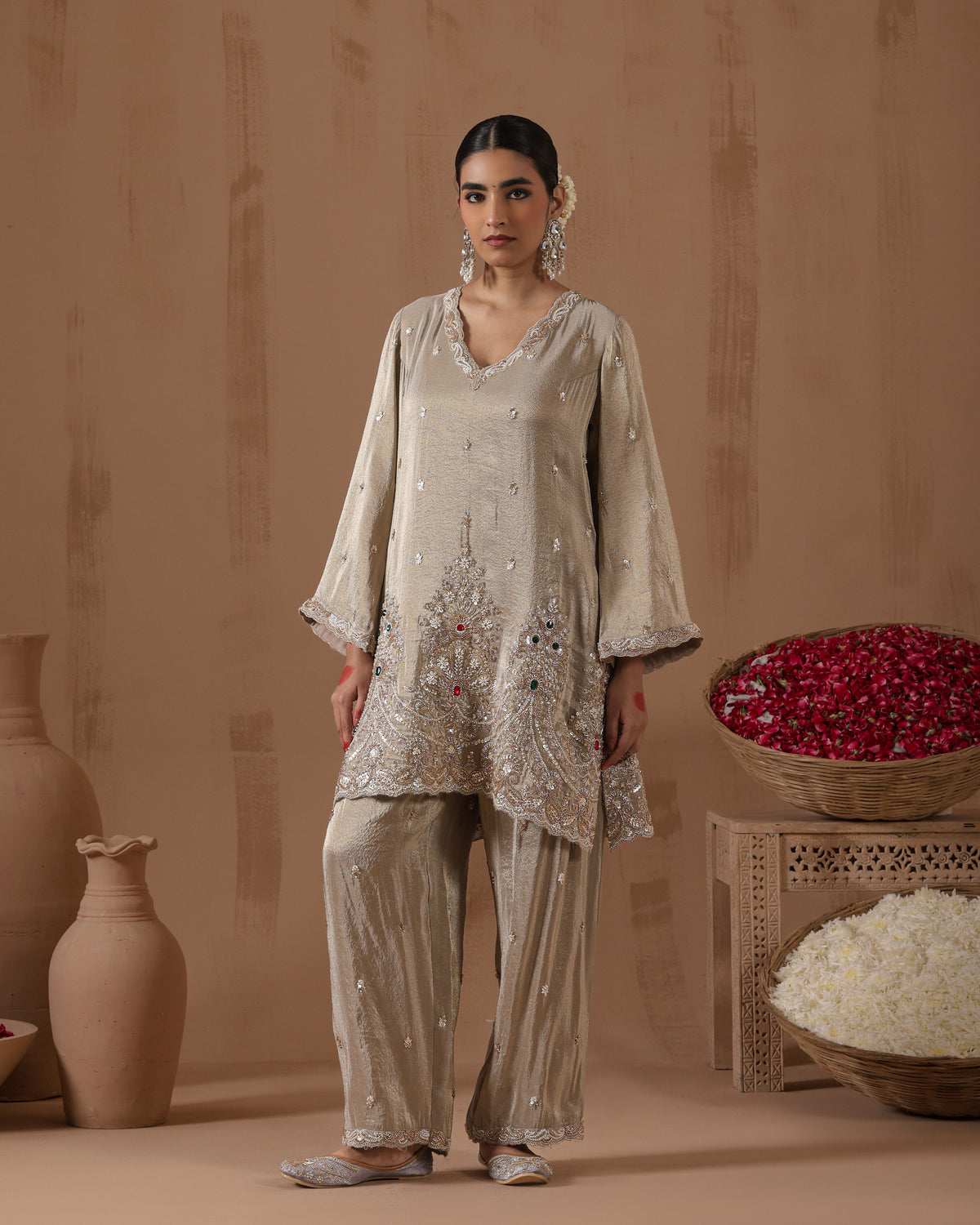 Chandni Gul Zari Pallazo Set