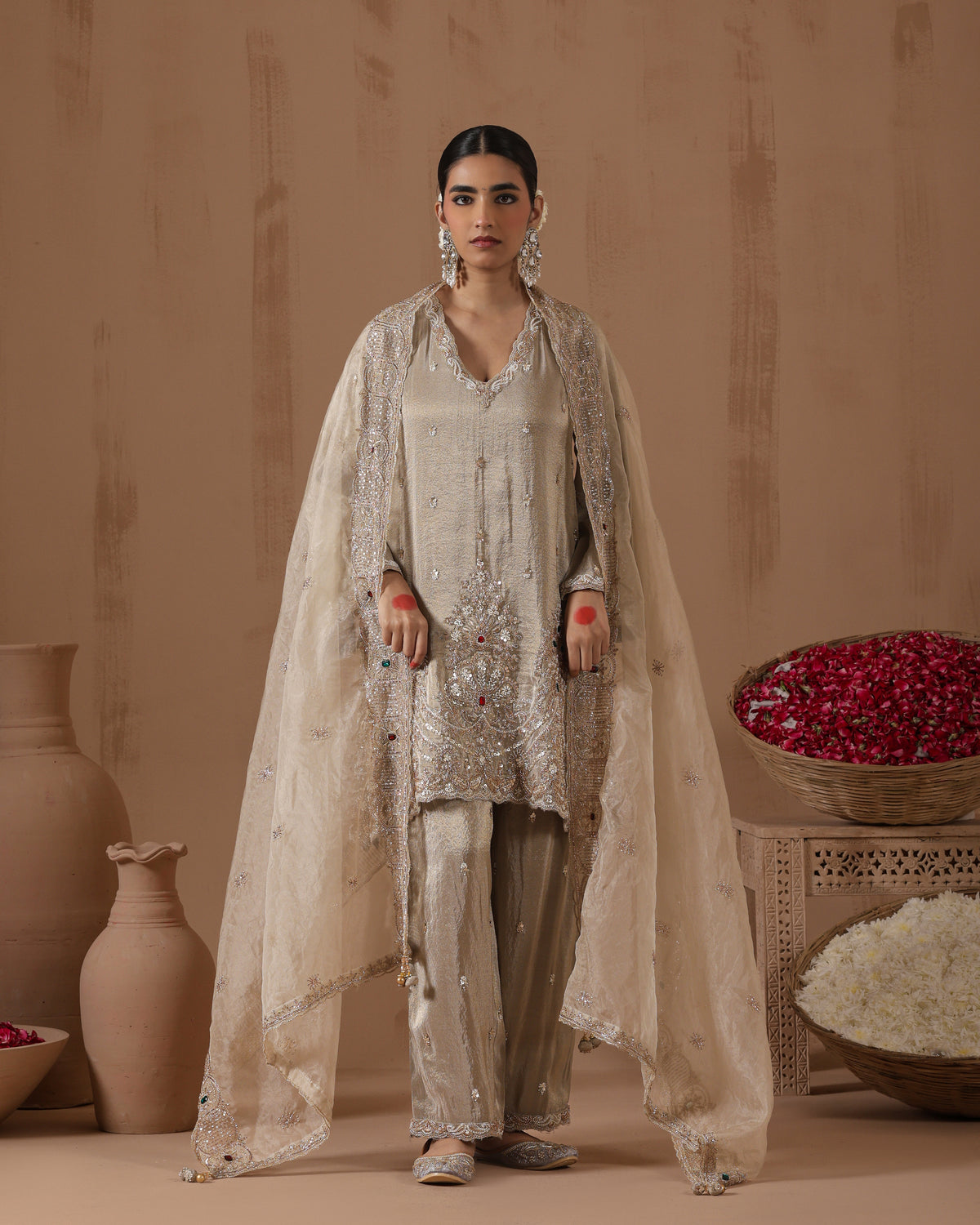 Chandni Gul Zari Pallazo Set