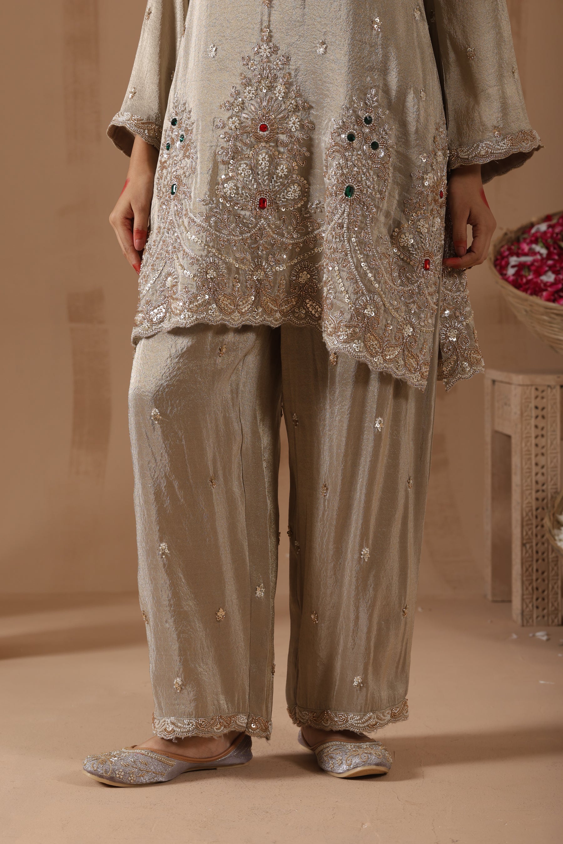 Chandni Gul Zari Pallazo Set