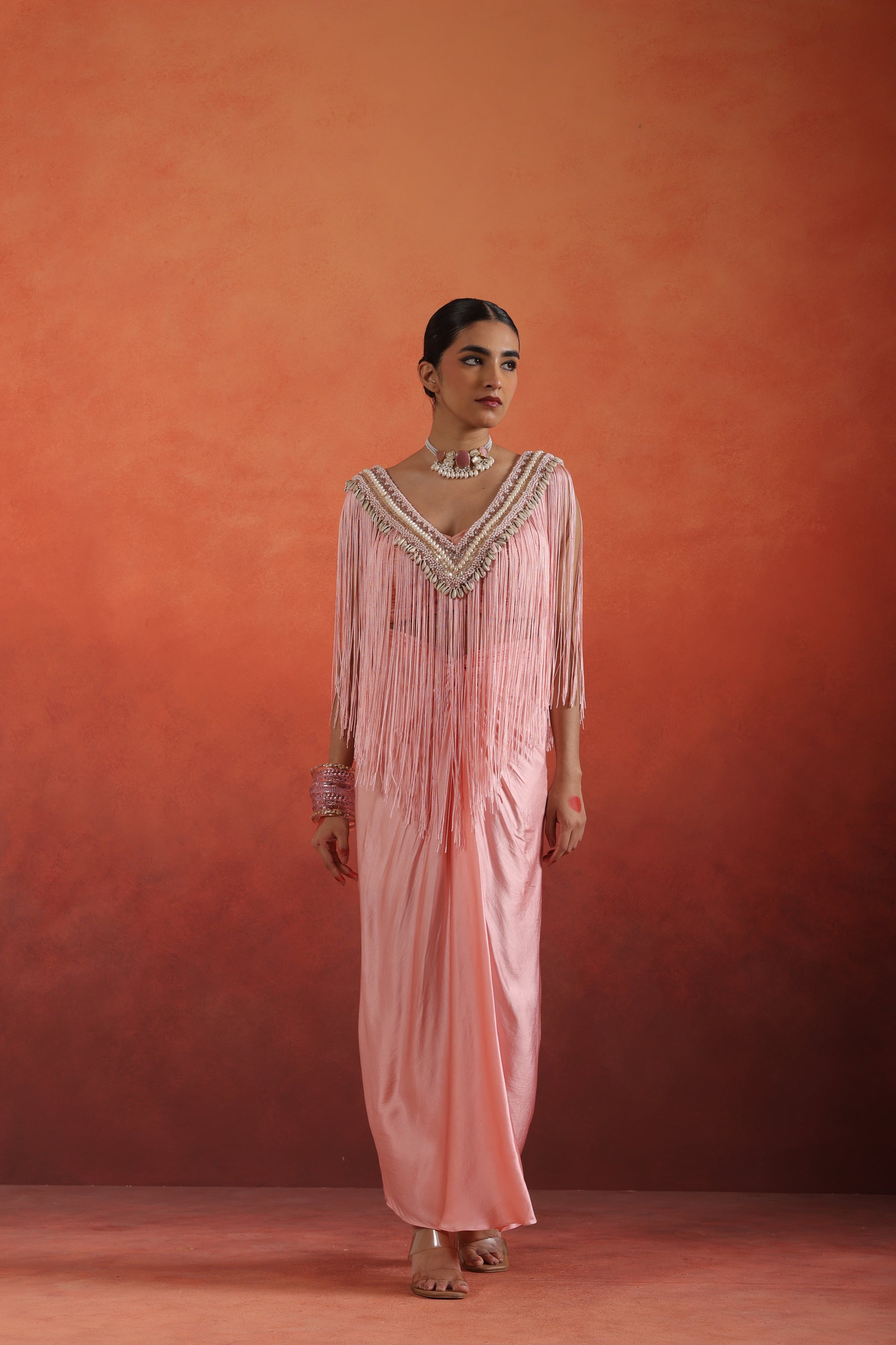 Avira Tassel Skirt Set