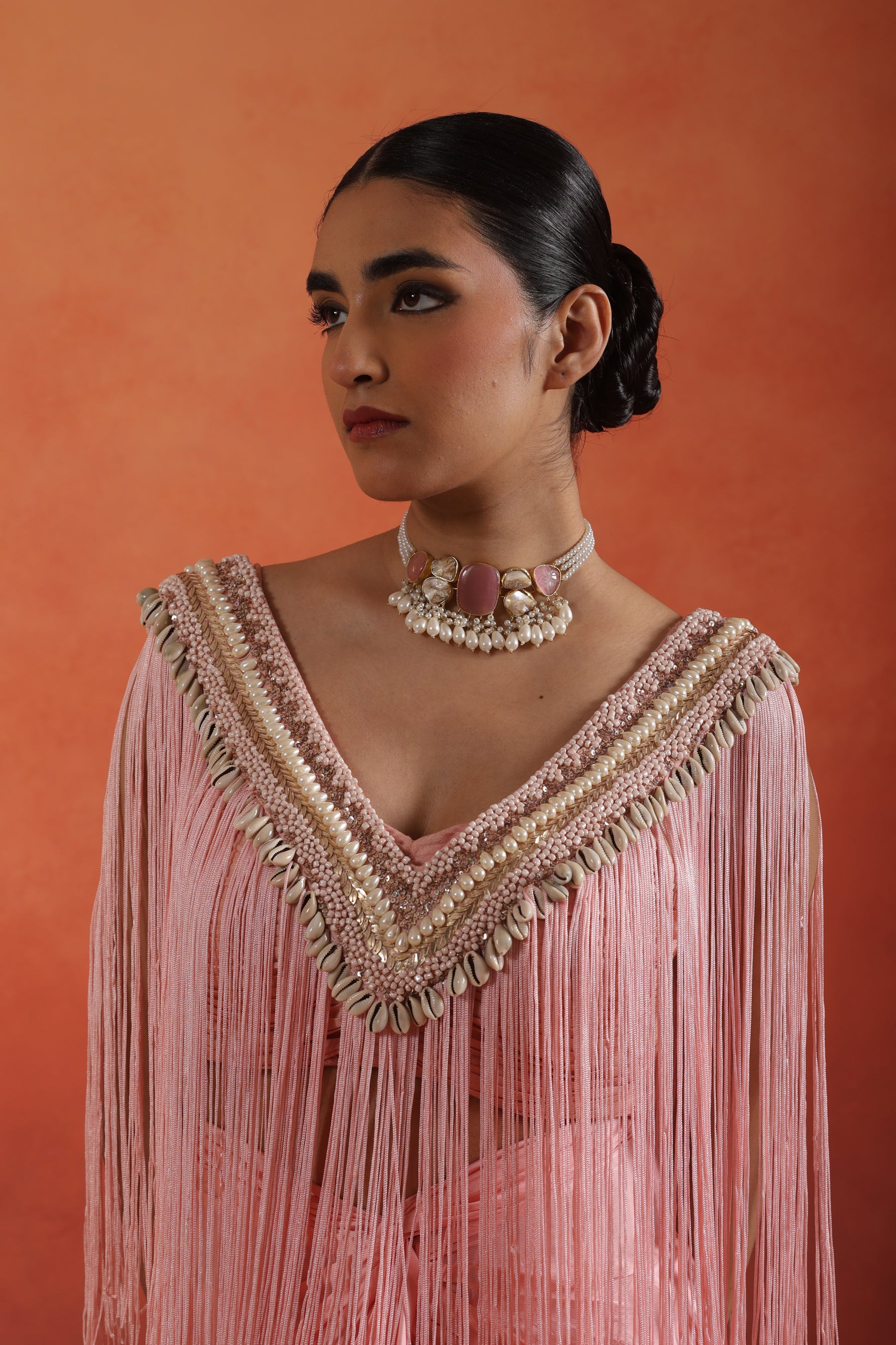 Avira Tassel Skirt Set