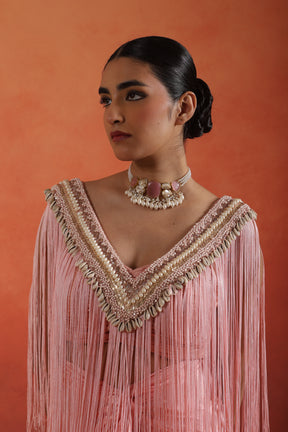 Avira Tassel Skirt Set