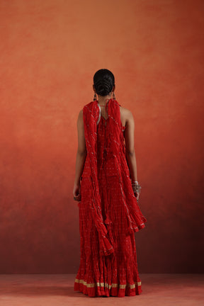Zunaira Crinkled Lehenga Choli Set