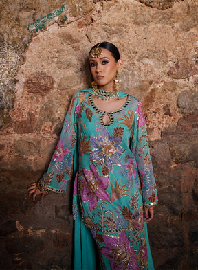 Eila Printed Sharara Set