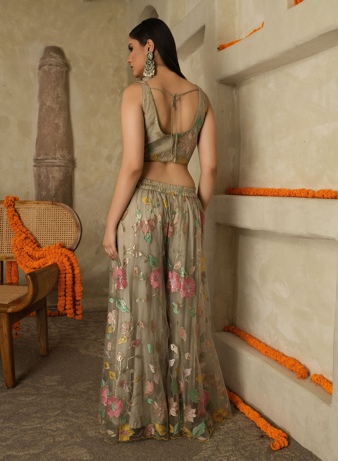 Godavari Patch Work Gharara Set
