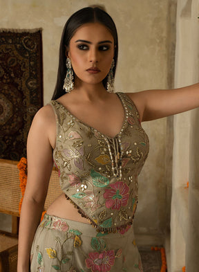 Godavari Patch Work Gharara Set