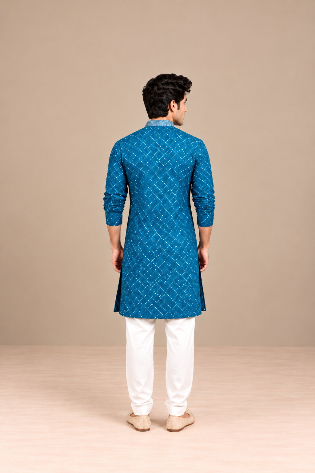 Arjun Bandhej Kurta Set