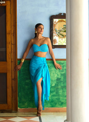 Layla Bead Work Skirt Set