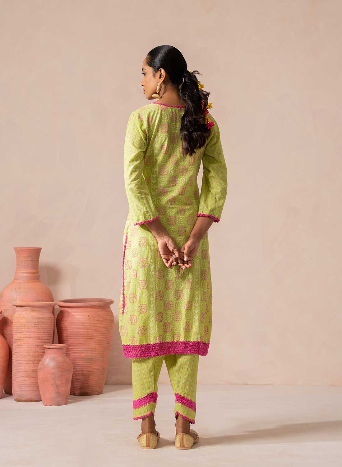 Madhu Bandhani Print Suit Set