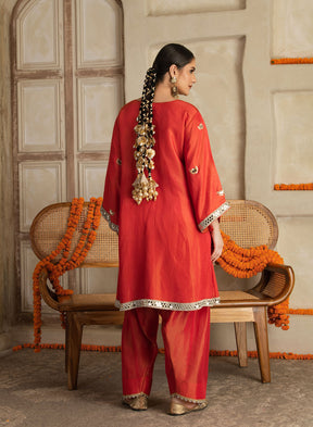 Mrinalini Mirror Work Suit Set