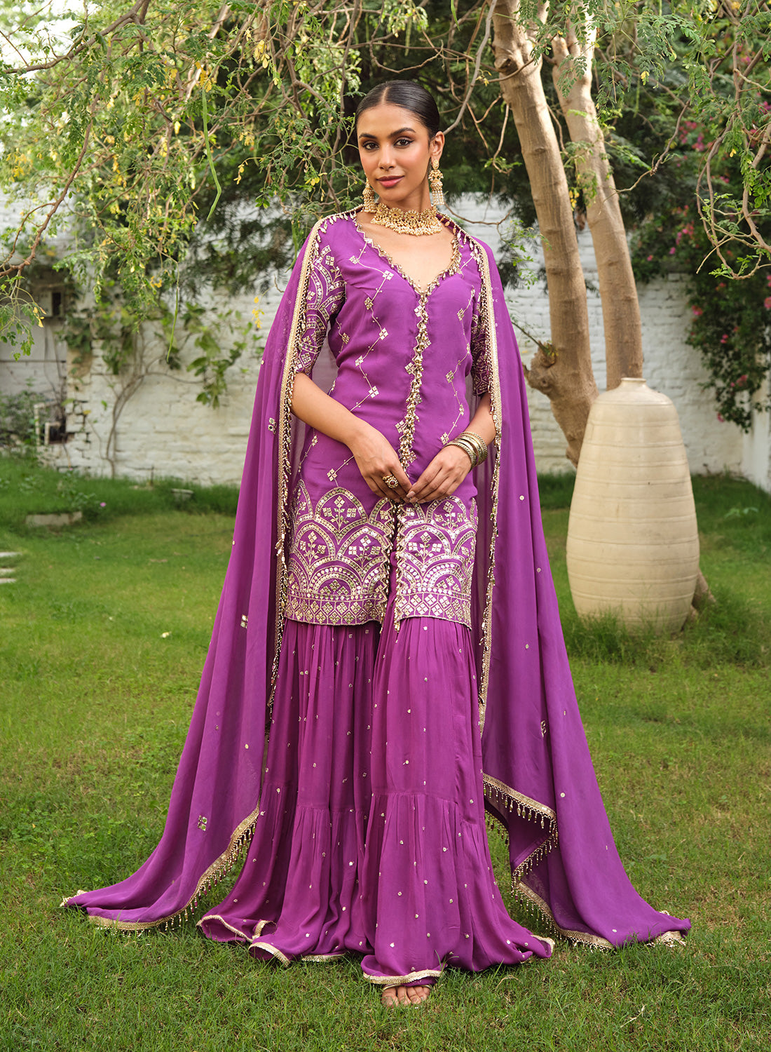 Nimaya Sharara Set