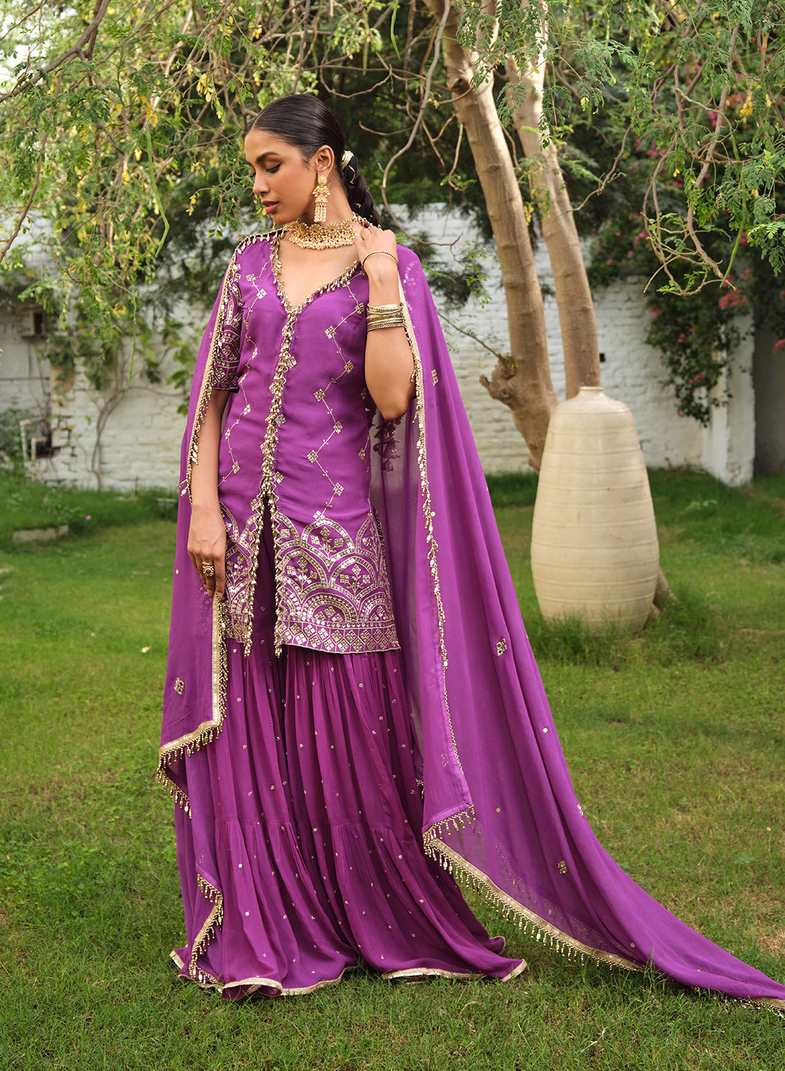 Nimaya Sharara Set