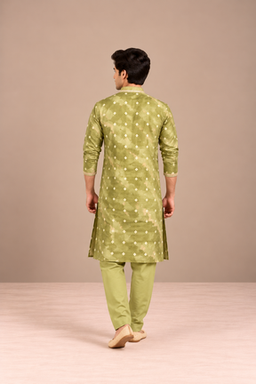 Aaryan Bandhej Kurta Set