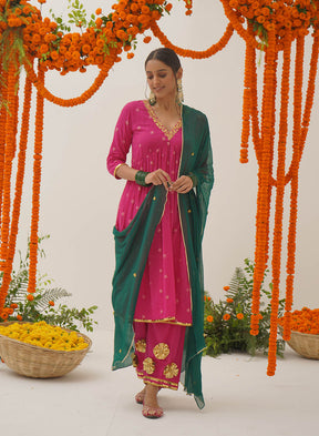 Parinaaz Gota Patti Anarkali Set