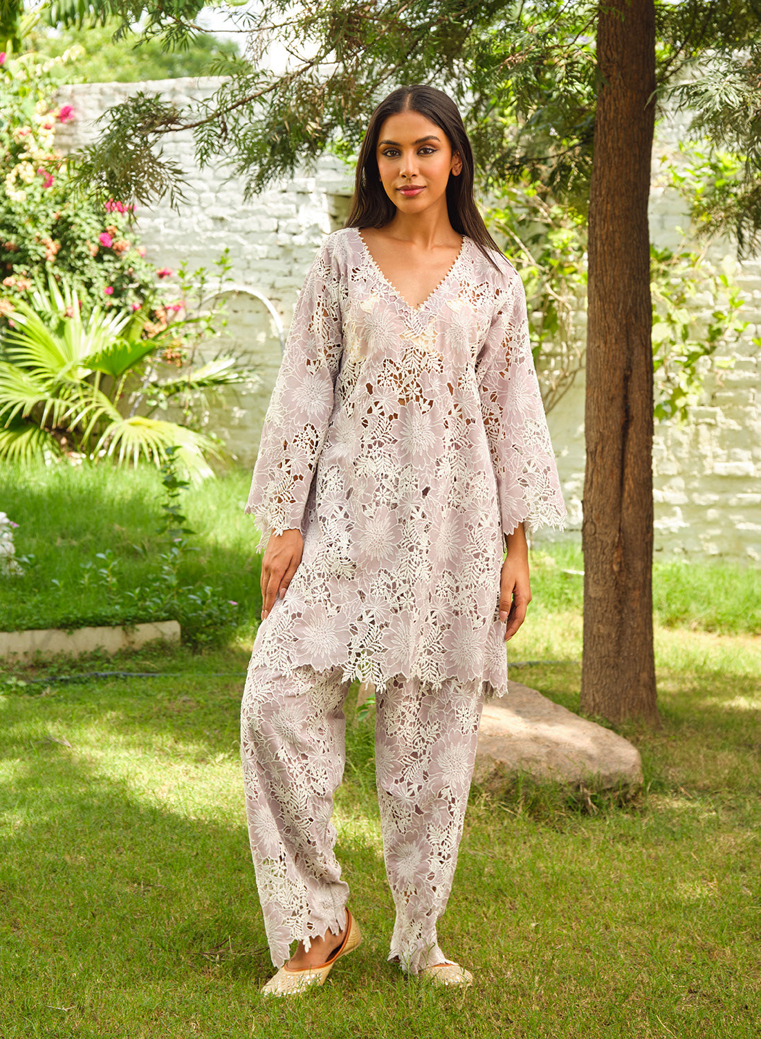 Prisha Cut Work Wequence Co-ord Set