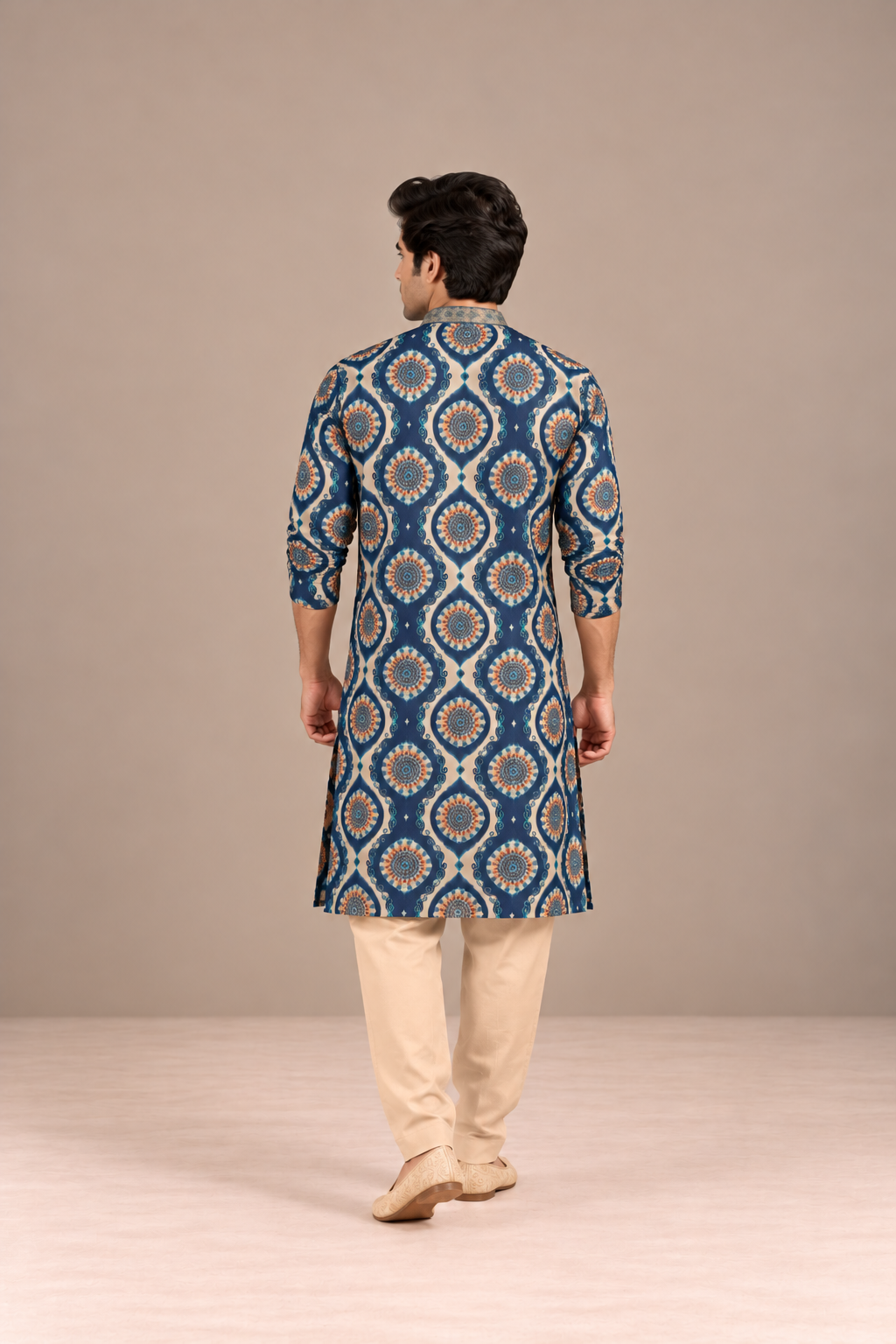 Ahaan Handblock Kurta Set
