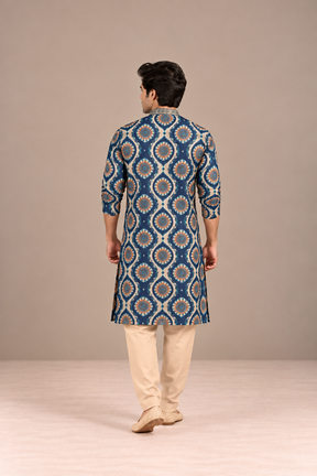 Ahaan Handblock Kurta Set