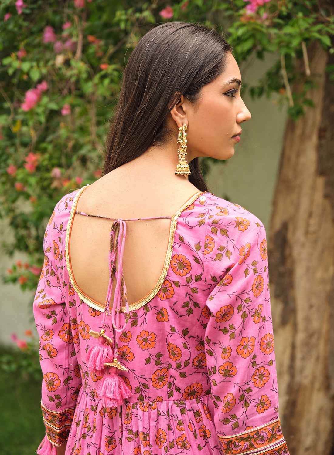 Ritika Handblock Cotton Anarkali