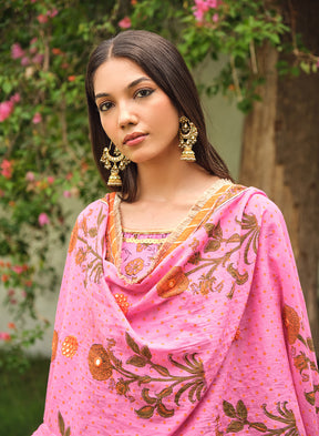 Ritika Handblock Cotton Anarkali