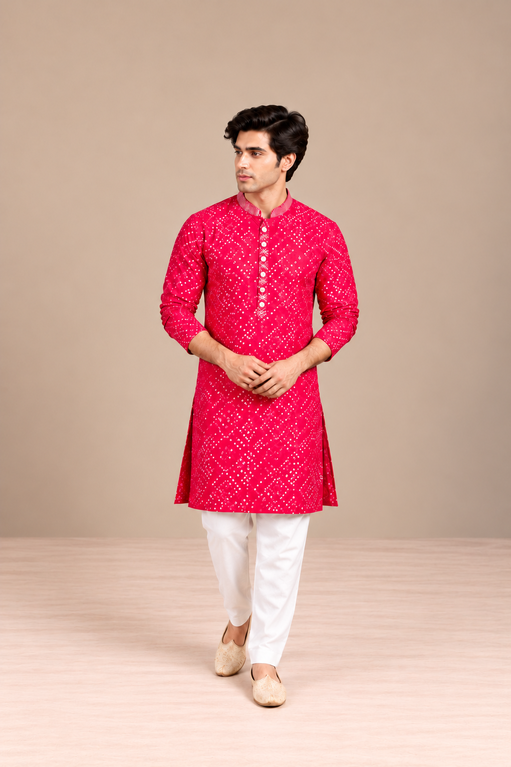 Rivaaj Bandhej Kurta Set