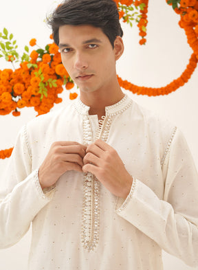 Udayan Mukesh Gota Pati Work Kurta Set