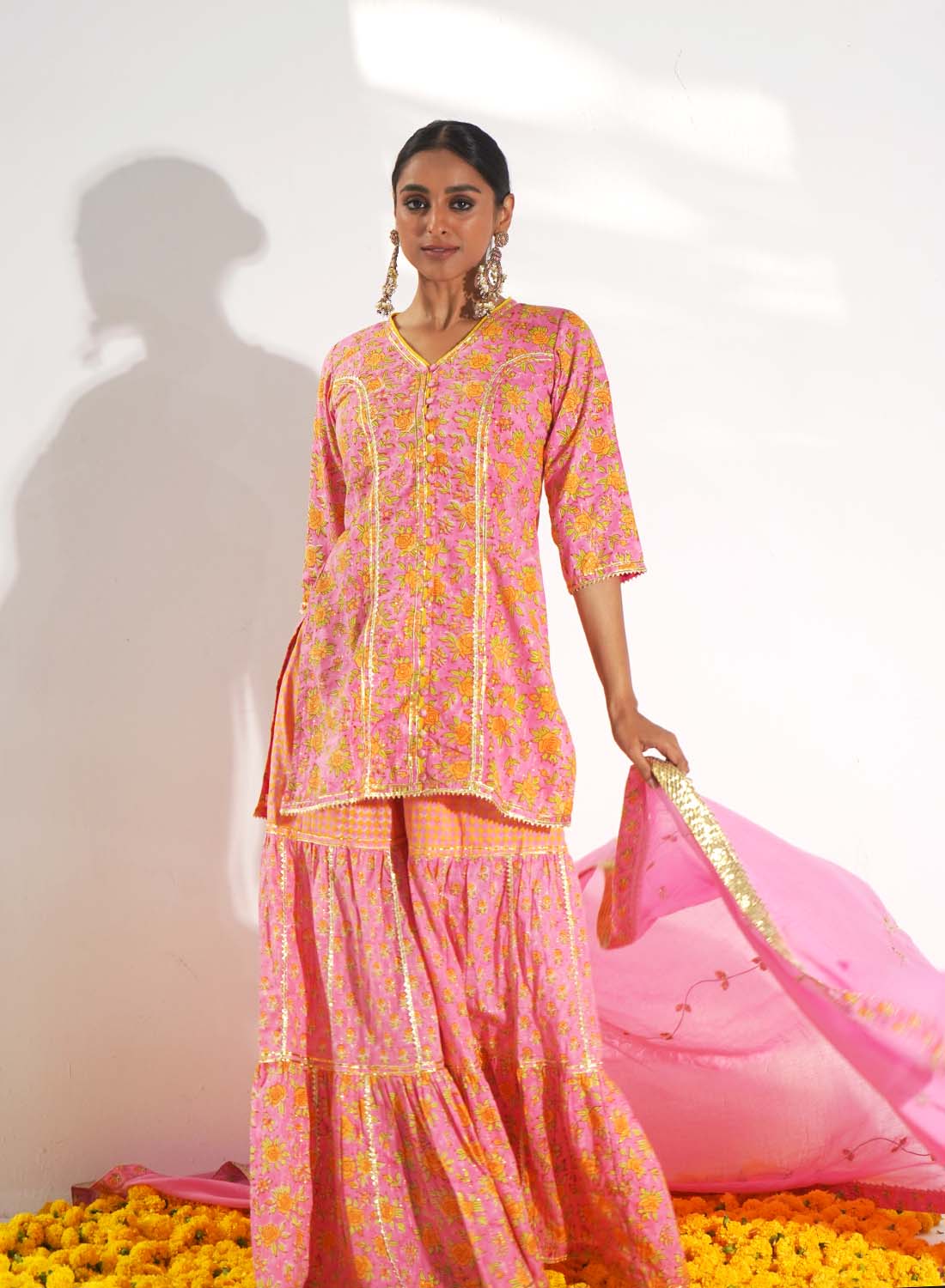 Vidya Gota Patti Handblock Set