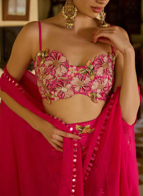 Zeenat Applique Work Cape Set