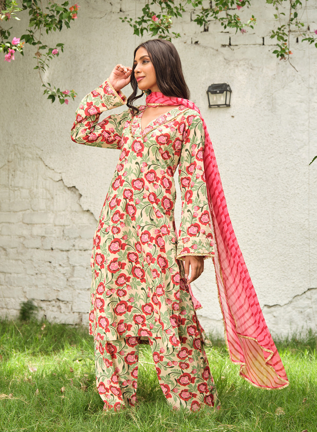 Zunaira Cotton Floral Suit Set